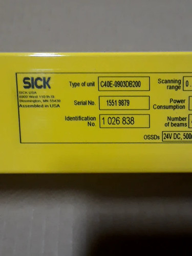 Sick c40e 0903db200 sicherheit - sick, c40e-0903db200